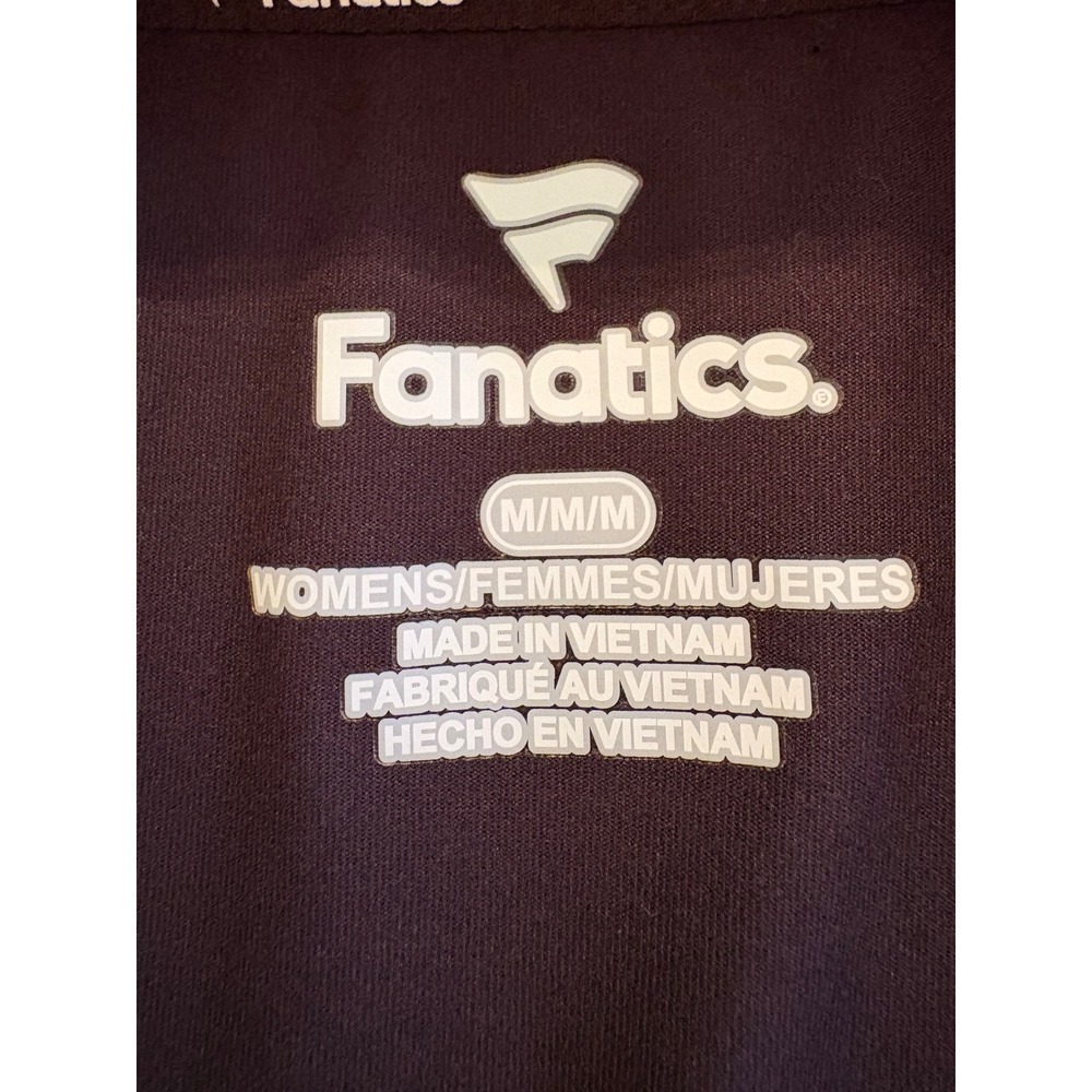 Fanatics Cleveland Browns Womens Brown Orange Quarter Zip Pullover Top Medium - Picture 3 of 10